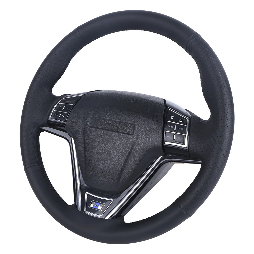 DIY чехол рулевого колеса автомобиля из натуральной кожи для Land Rover Freelander 2