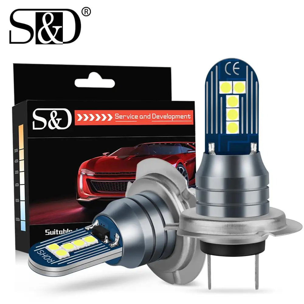 Светодиодный противотуманный светильник H7 для автомобиля светодиодный Nebbia 3030 SMD
