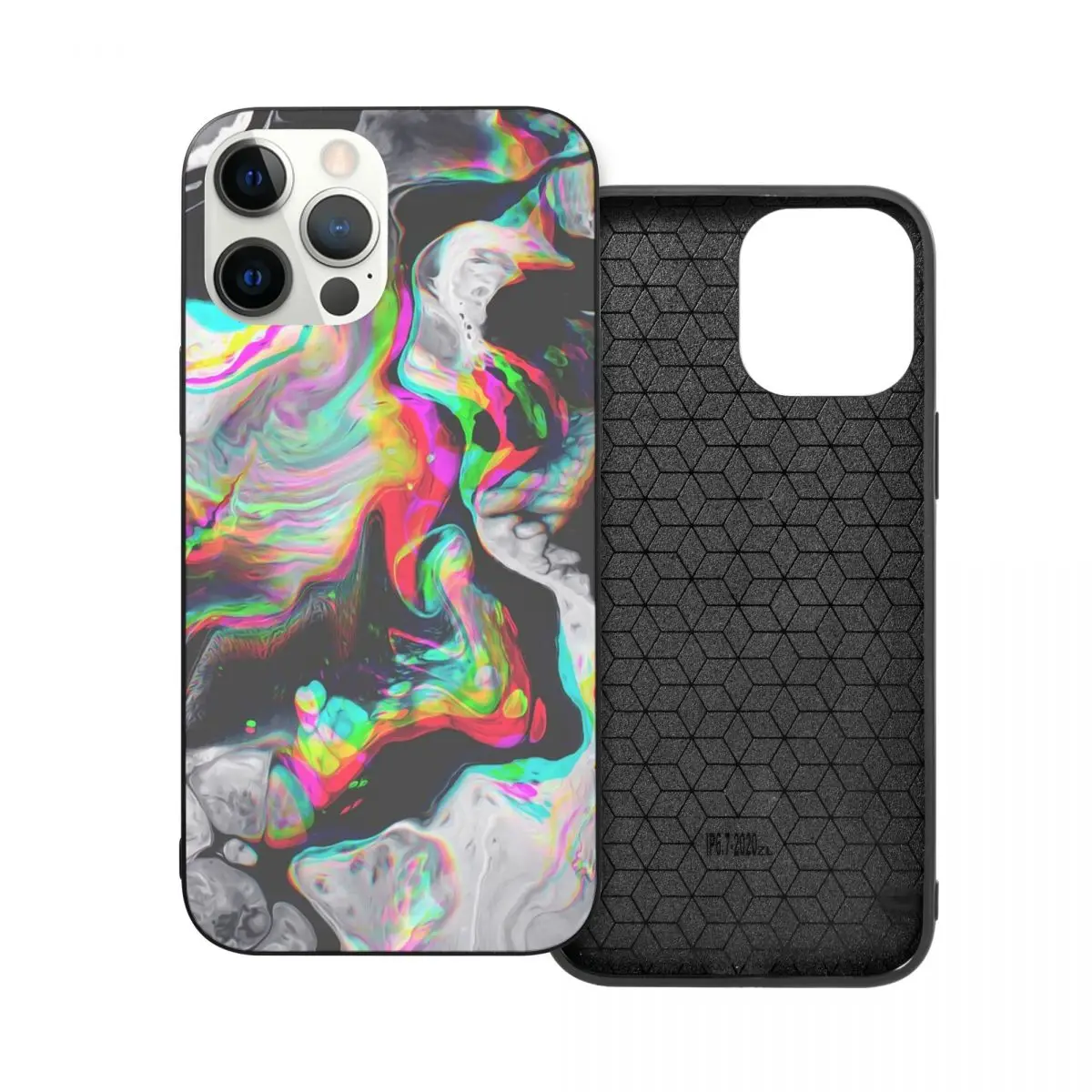 

TRISTES тропический PC стеклянный ТПУ чехол для телефона iPhone 12 11 Xs Xr X Pro Max Mini 7 8 Se2 Plus 6 6S