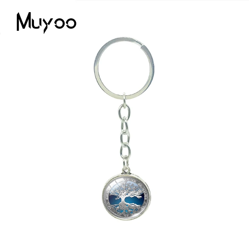 2019 новый брелок Инь Древо жизни двойная сторона Подвески Винтаж деревья Yinyang