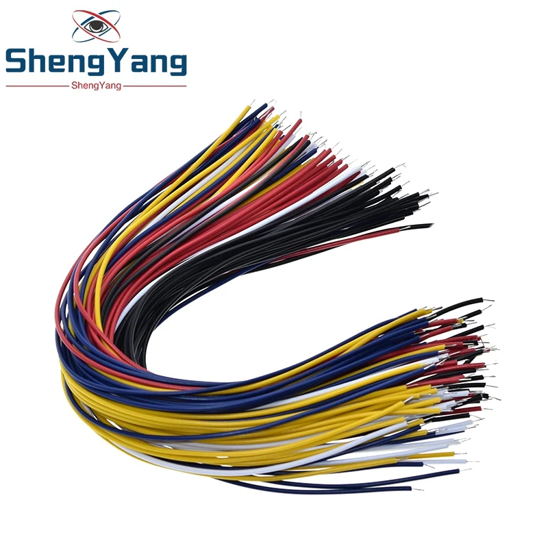 ShengYang 100 шт. 20 см цветная Гибкая с двумя концами Оловянная макетная плата