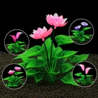 Искусственная Водная трава, искусственный цветок, лотос, декорация ландшафт для аквариума, подводная трава, украшение для аквариума