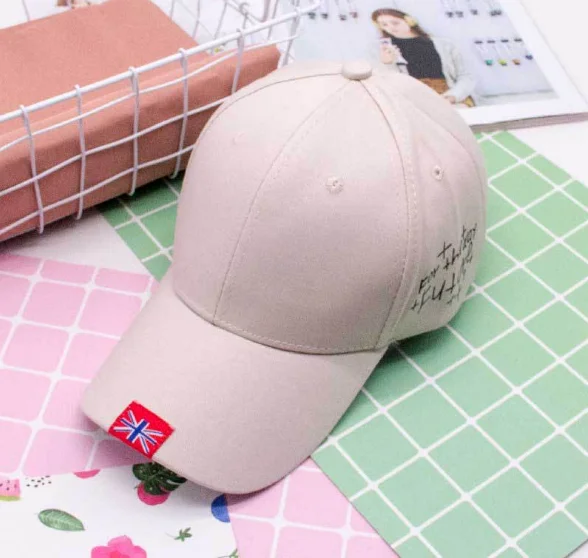 Бейсболка Мужская/Женская джинсовая с вышивкой брендовая Кепка флагом из денима