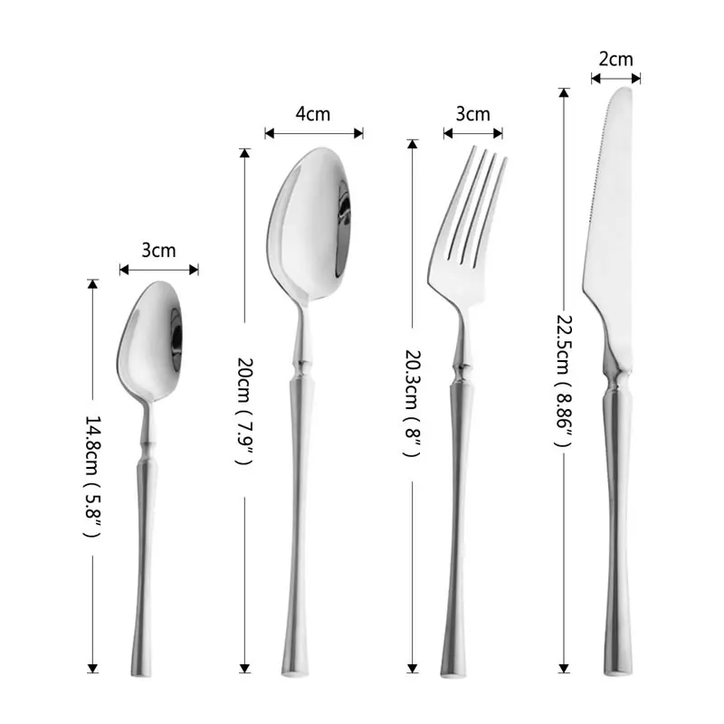 304 домашние полированные столовые приборы из нержавеющей стали столовый набор
