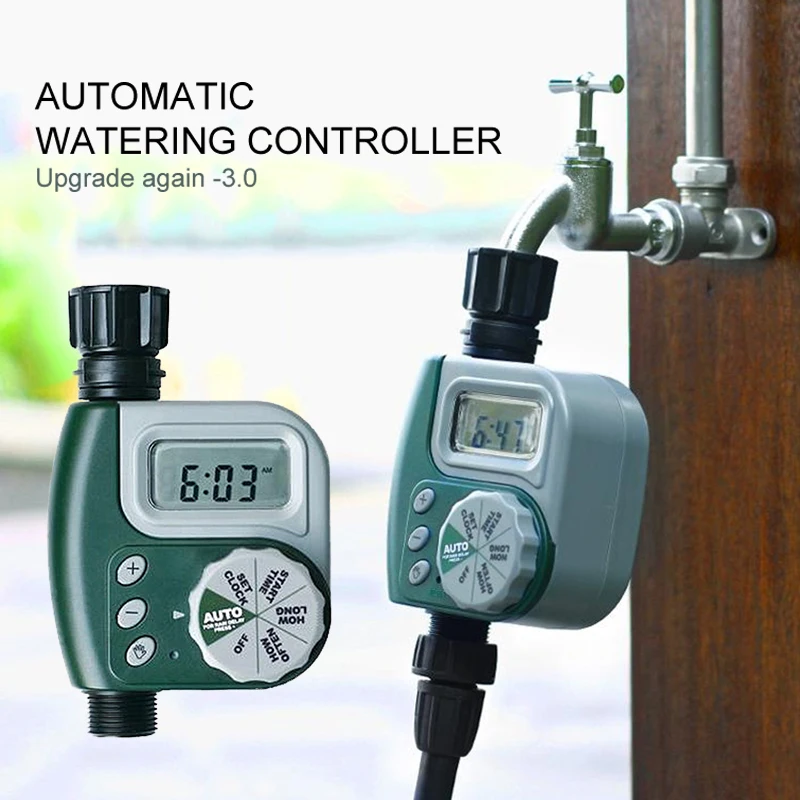 Outdoor Garden Irrigation Controller Solenoid Valve Timer Garden Automatic Water Irrigation Controller Irrigation Controller