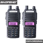 2 шт. 100% Baofeng UV-82 Двухканальные рации 10 км Dual Band 136-174400-520 мГц FM ветчиной двухстороннее радио УКВ long range трансивер  радиостанция рация автомобильная радиостанции