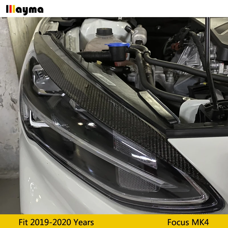 Передние фары из углеродного волокна для Ford Focus MK4 2019-2020 декоративные наклейки на