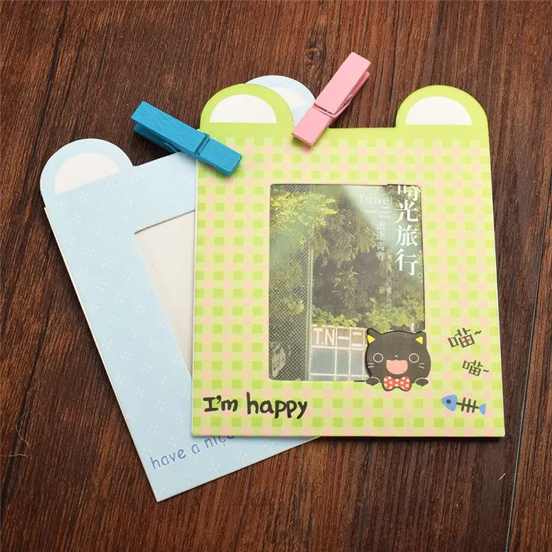 Симпатичные Висячие бумажные фоторамки portaretato Molduras рамки для декора Para Quarto