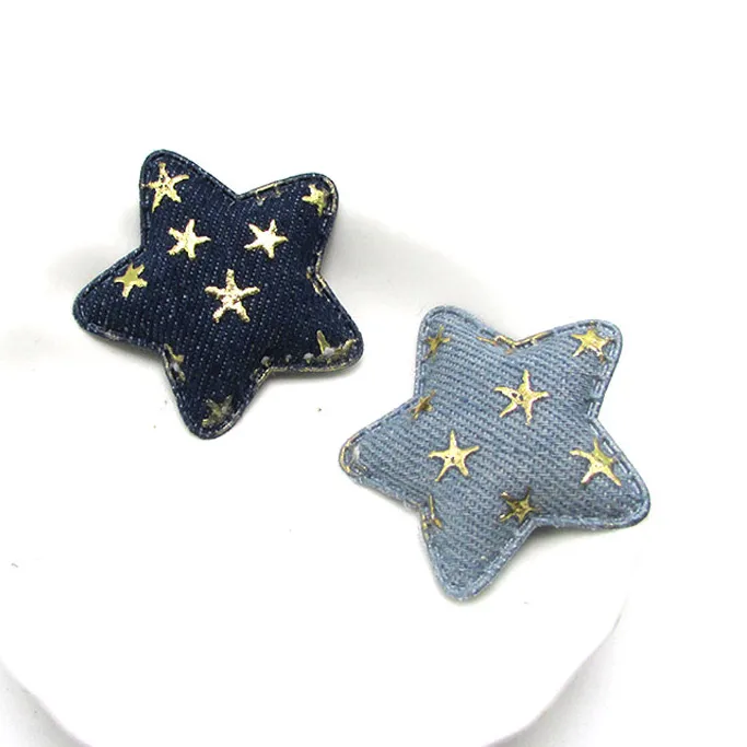 Mixed star 12 шт. блестящая джинсовая Звезда Сердце в форме Микки палочка мягкие аппликации для детский зажим для волос шляпа Декор Орнамент и аксессуары для одежды - Цвет: Mixed star