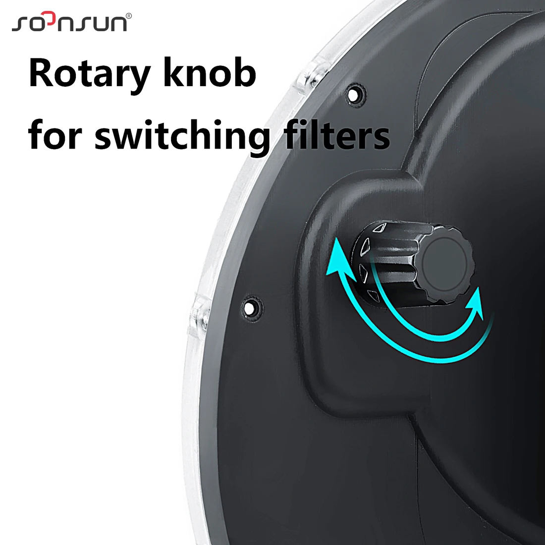 SOONSUN 45M фильтр переключаемый купольный порт водонепроницаемый чехол для дайвинга