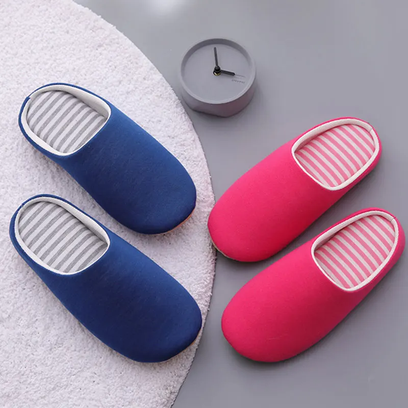

Winter Slippers Cotton Women Slippers Soft Non-disposable Home Hospitality Slippers Indoor Floor Flip Flops Guests Slippers New