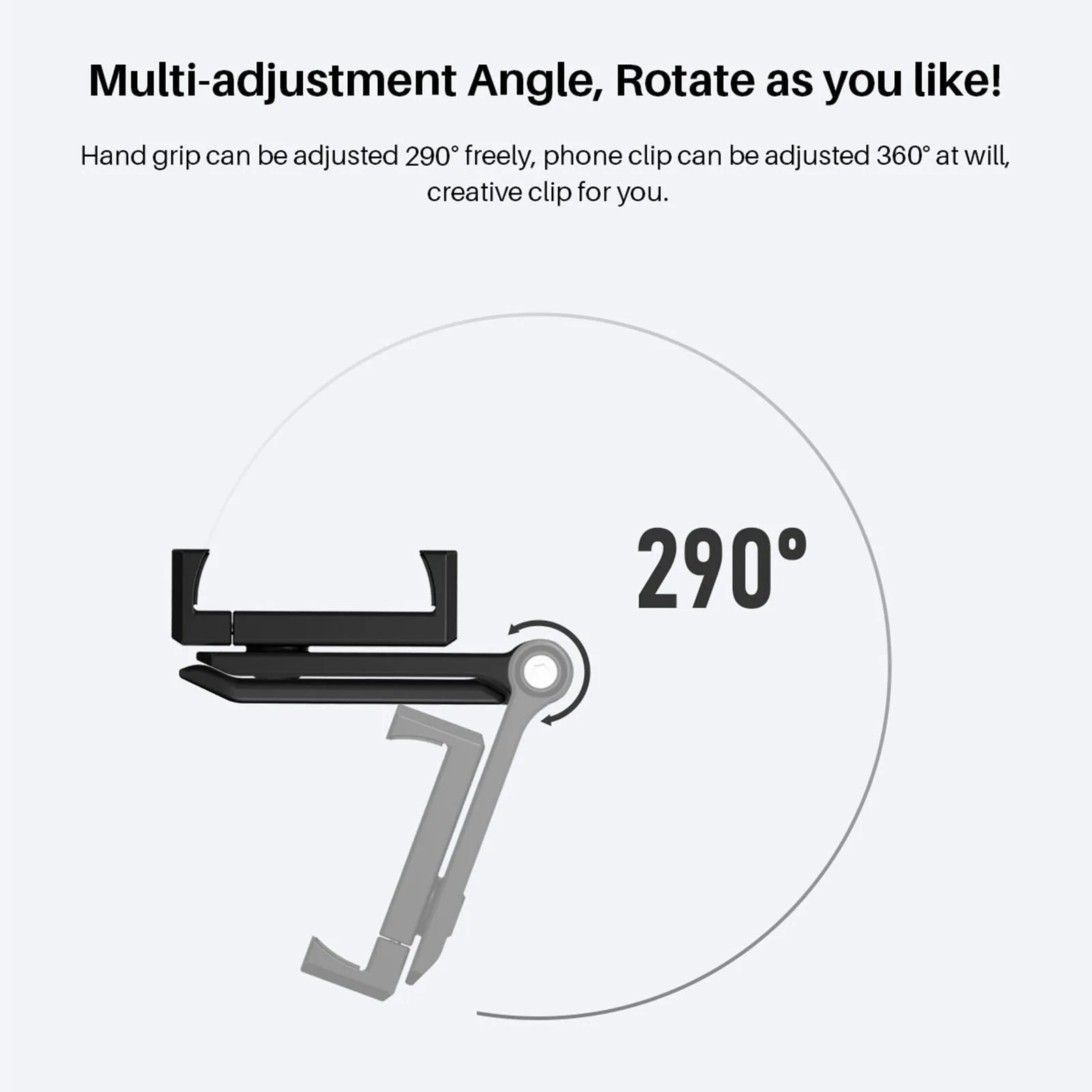 

Ulanzi ST-16 Handheld Vertical Shooting Phone Mount Holder Vlog Phone Mount Holder for Microphone LED Light Video Accessories