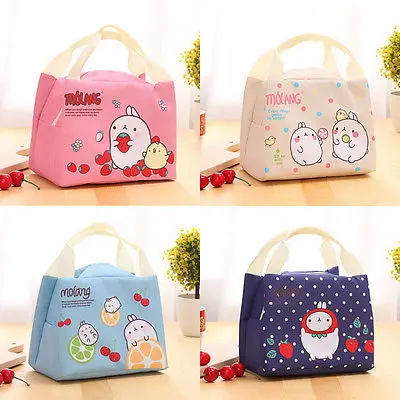 

Portable Childrens Kids Lunch Bags Insulated Cool Bag Picnic Bag School Lunch Bag