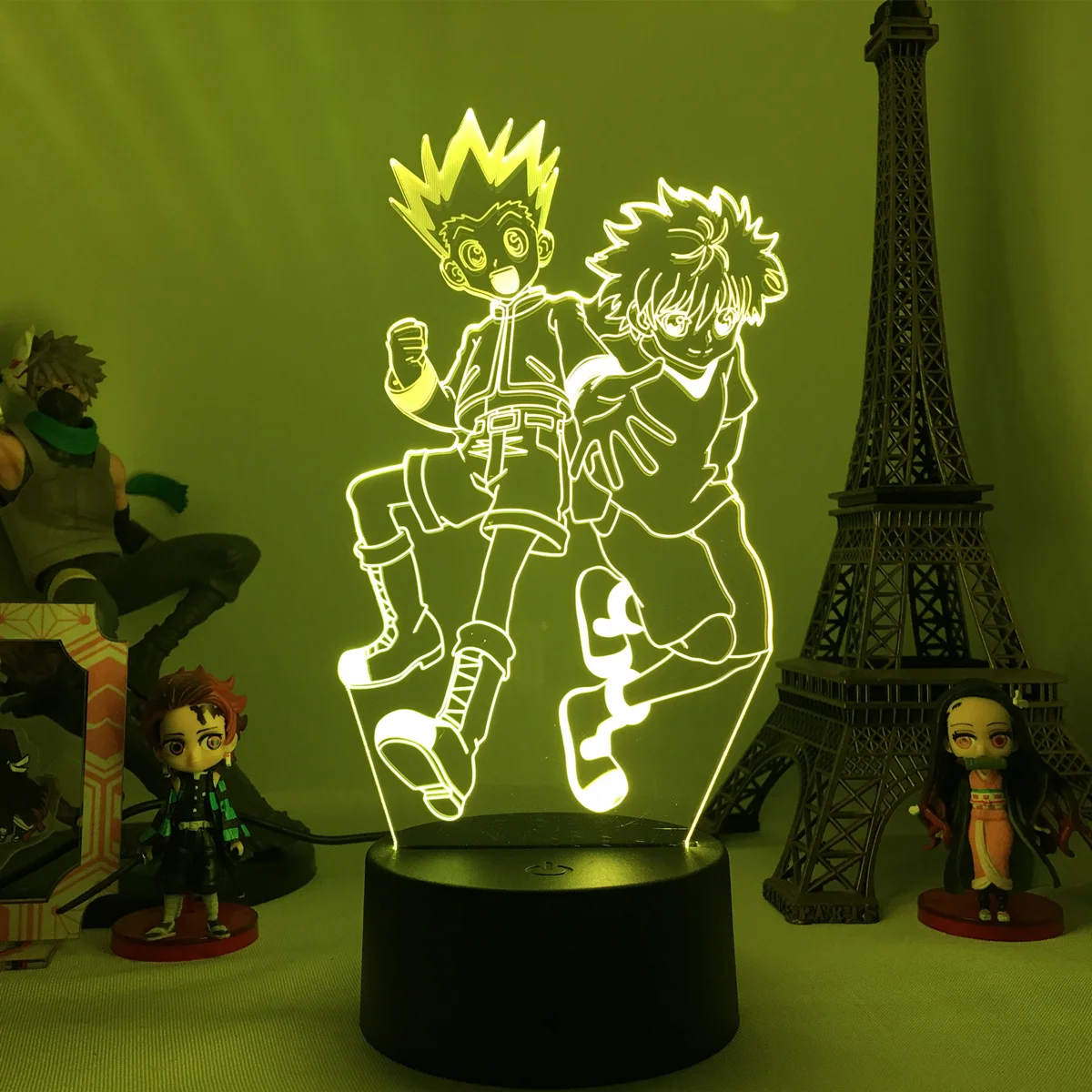 3d лампа для аниме Hunter X Gon и Killua ночник детской спальни декоративное освещение