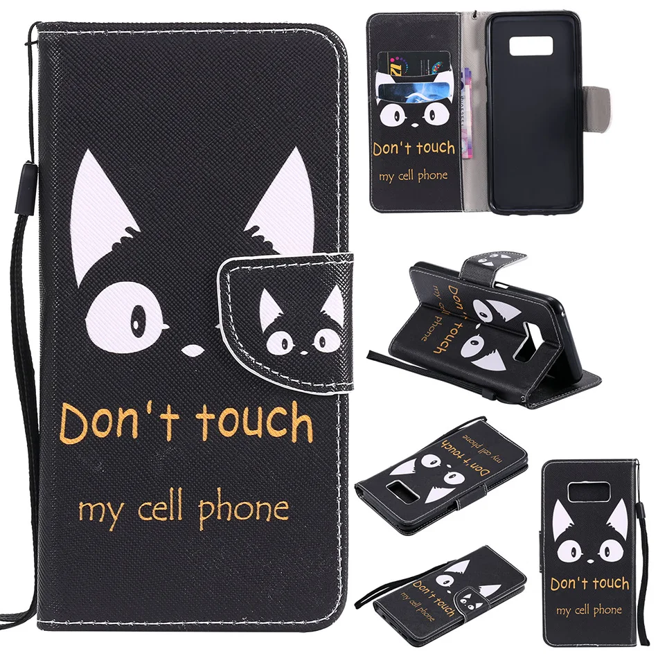 Кожаный чехол с отделением портмоне для мобильного телефона Samsung Galaxy J2 Core J3 J4 J6