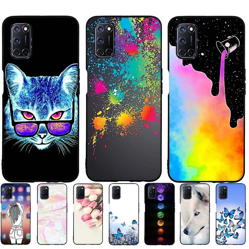 B для OPPO A52 A92 A72 чехол силиконовый мягкий ТПУ телефона A 92 CPH2059 OPPOA92 чехол|Бамперы| |
