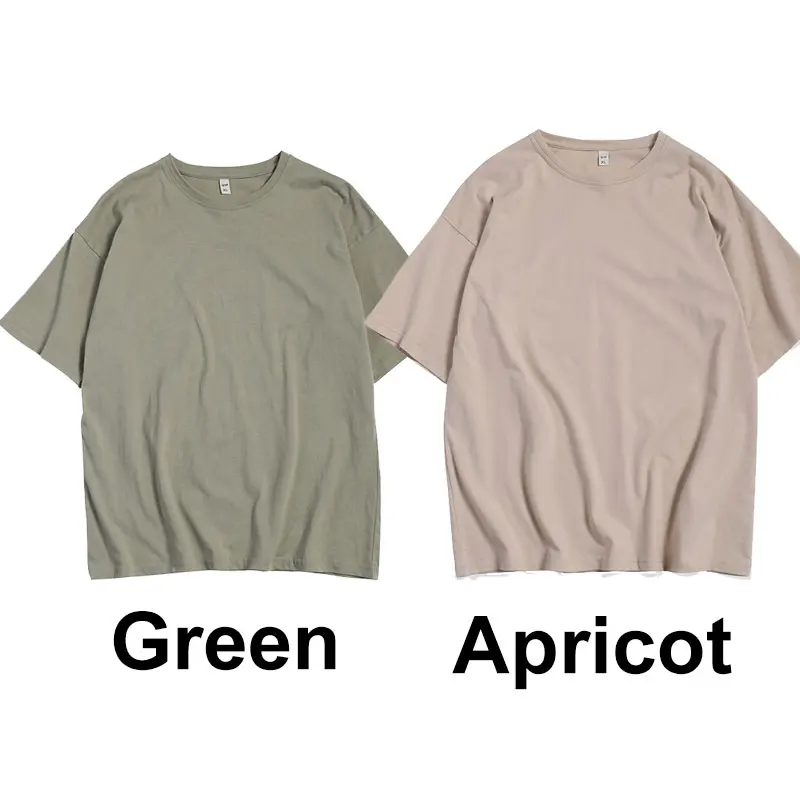 Green-Apricot LAPPSTER дропшиппинг Harajuku Твердые смешные футболки лето мужские цветные хип-хоп футболки Высокое качество хлопок белые топы тройники - Цвет: Green-Apricot