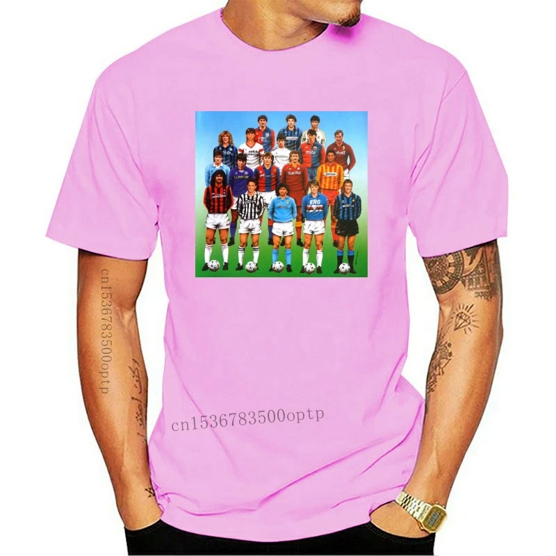 

New T Shirt Maglia Serie A Anni 80 Maradona Gullit Baggio Calcio Vintage Cool Casual Pride T Shirt Men Unisex Fashion