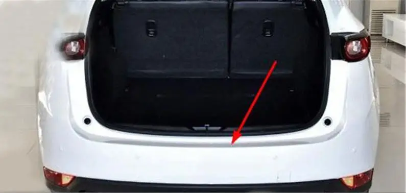 Ультратонкая защитная накладка для заднего бампера из нержавеющей стали