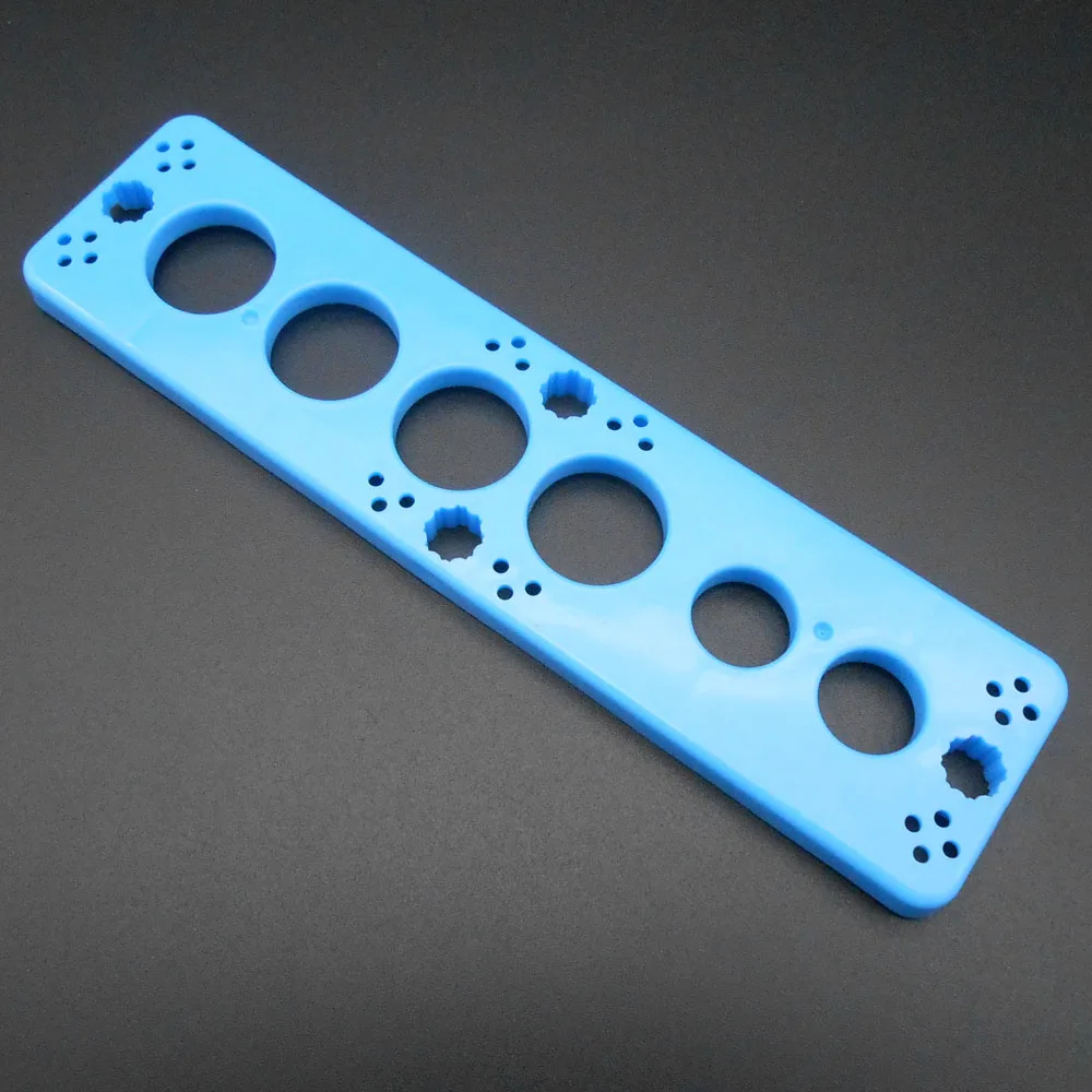 Держатель для пробирок голубой 10 шт. полка полки с круглым отверстием подставка