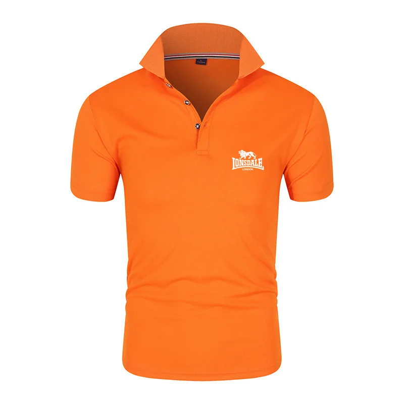 

2021 Brand New Men's Polo Shirt Short Sleeve Loose Casualprinting Men Polo Shirts For Male Tops Tees Man Polo-shirt