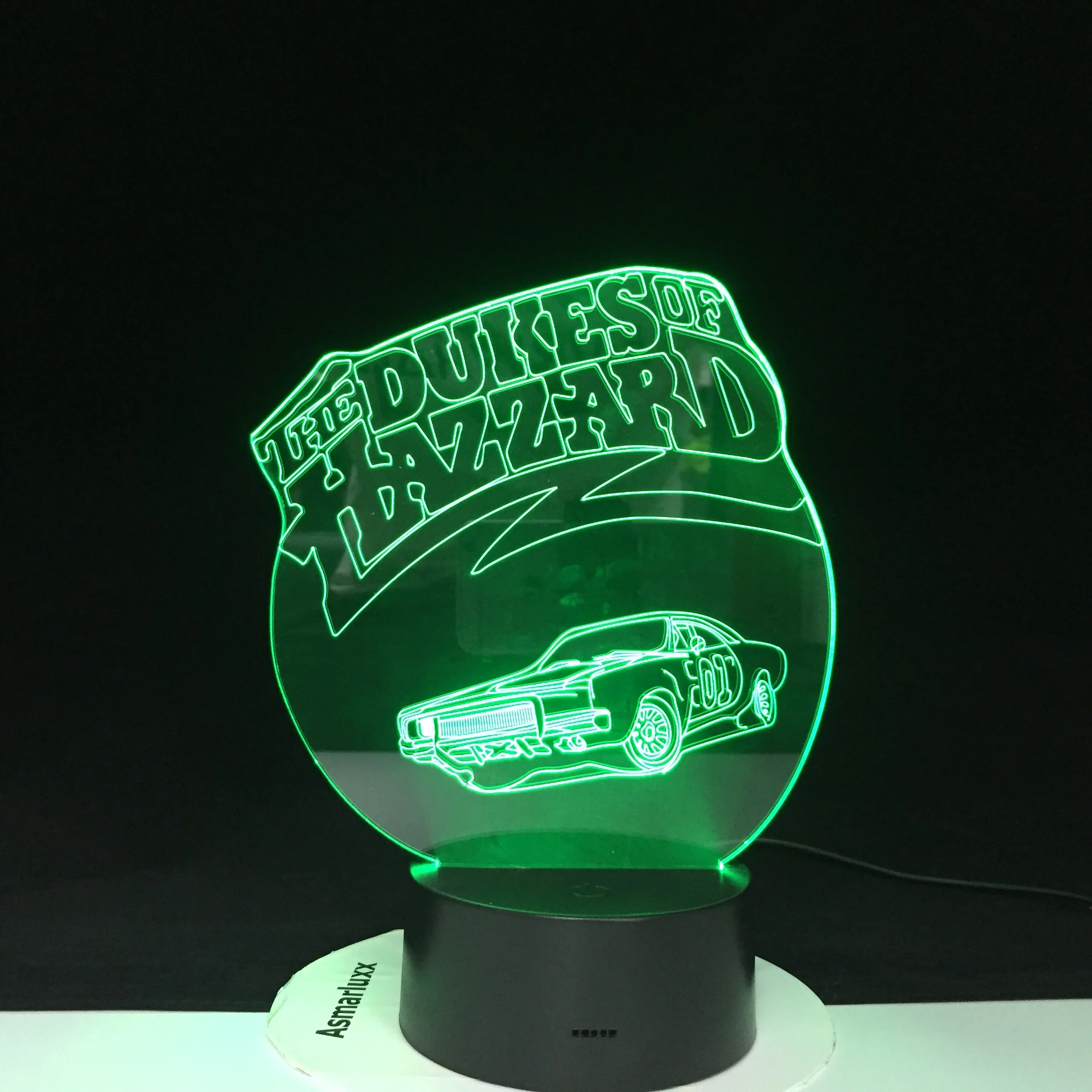 Автомобильный ночник DUKES OF hazустройства разноцветный светодиодный светильник RGBW