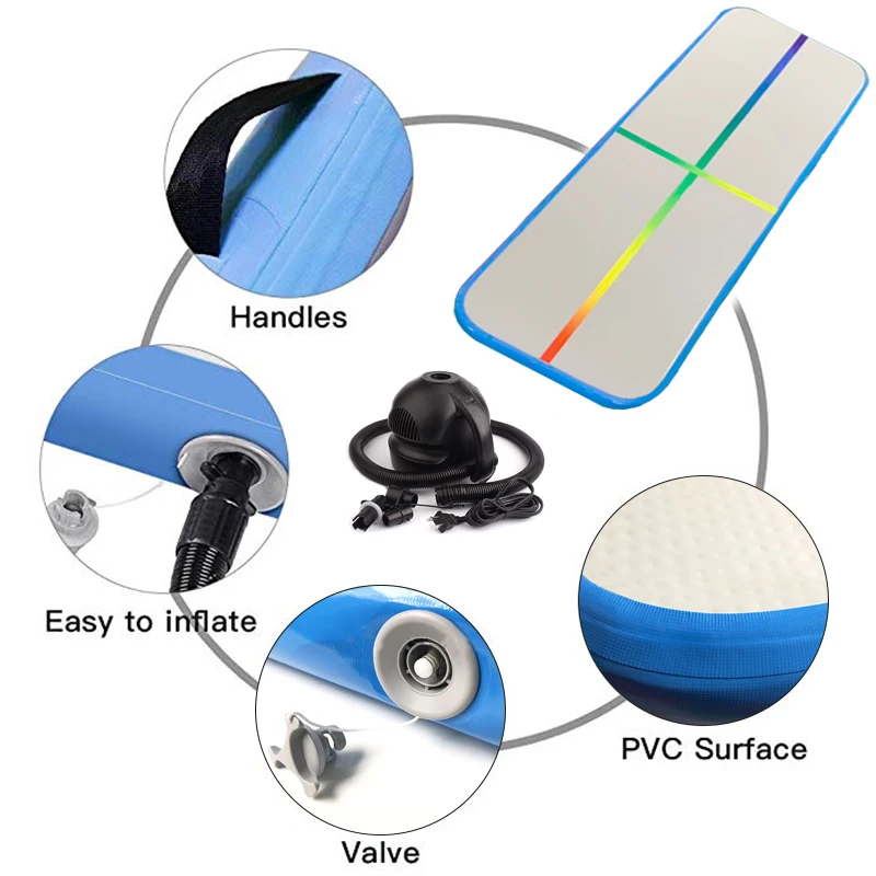 Купить Надувной Тренировочный Коврик для гимнастики на заказ, воздушный Тренировочный Коврик для художественного фитнеса, напольный коврик для н...
