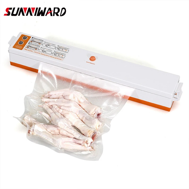 Sunniward 220 В бытовой пищевой вакуумный упаковщик в том числе 10 пакетов сумка рулонах
