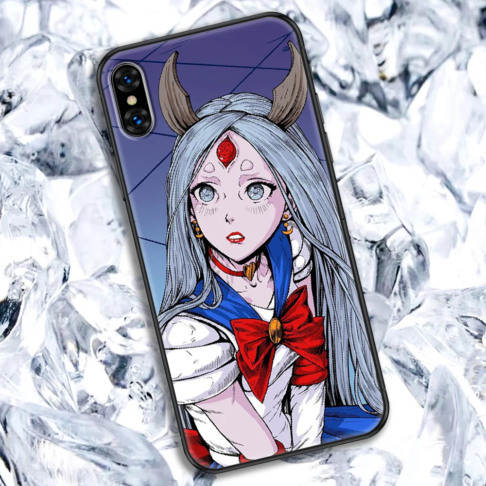 Чехол для телефона Ahegao INS ootuuki-Kaguya iphone 5 5S SE 2 6 6S 7 8 11 12 Mini Plus X XS XR Pro Max черный красивый