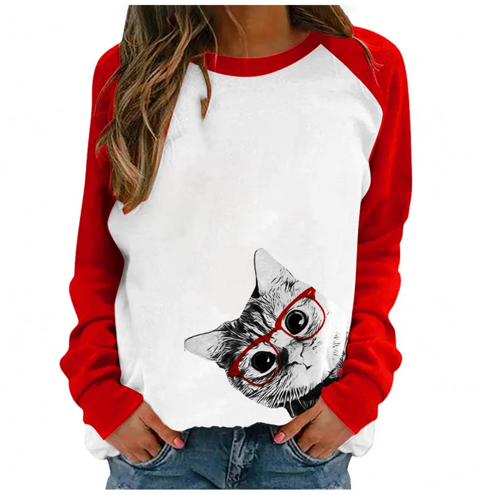 

Pregnant Woman Dress Long Skirt Pregnant Contrast Animal Women's Casual Top T-shirt For Maternity Tees