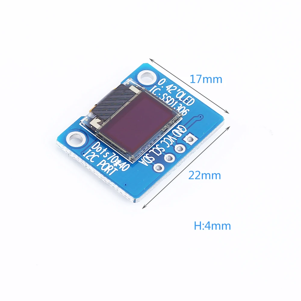 Модуль OLED-дисплея I2C IIC 72x40 белого цвета 0 42 дюйма драйвер SSD1306 72*40 3 В | Инструменты