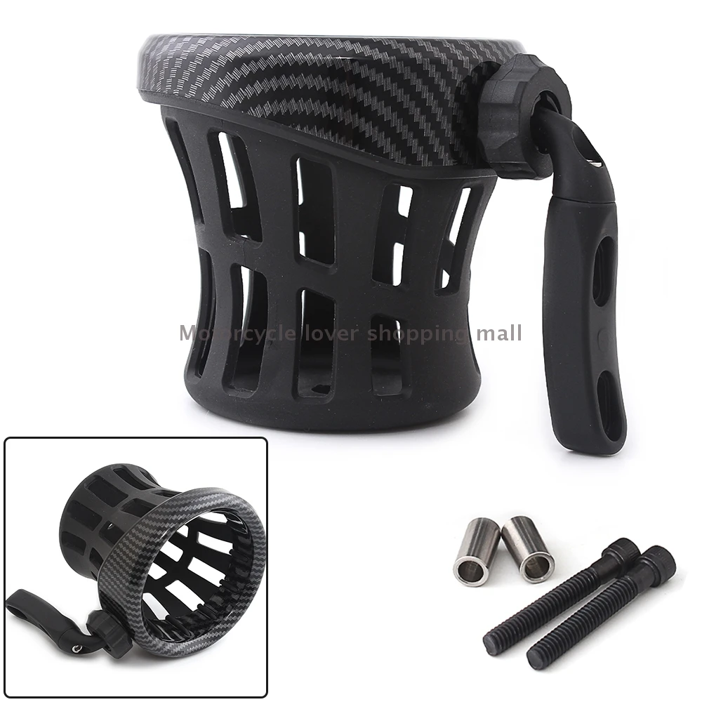 

Black Rubber Motorcycle Drink Cup Holder For Harley Tour Glide Sportster XL 883 1200 Dyna Electra Glide Fat Boy Softail