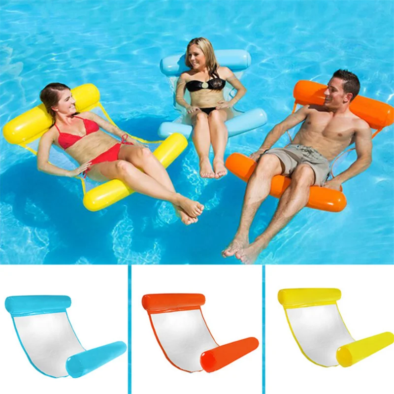 

Water Inflatable Hammock Lounge Chair Floating Swimming Mattress sea Swimming Ring Swimming Pool Party Toy Lounge Chair