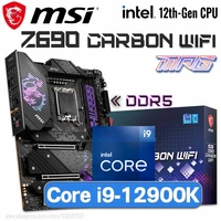 lga 1700 msi mpg z690 carbon wifi with intel core i9 12900k motherboard combo i9 16 core intel z690 placa m%c3%a3e kit 12900k 1700