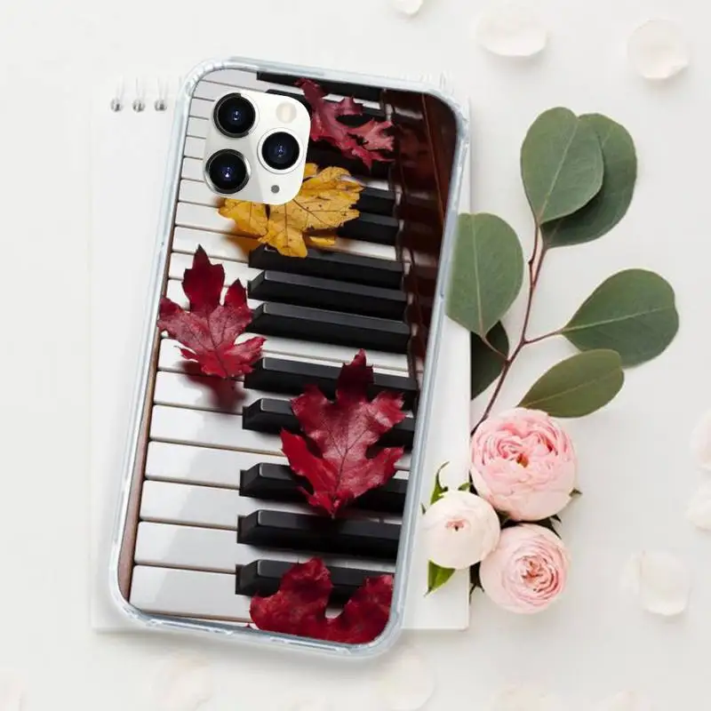 

Musical Popular Piano Instruments Phone Case for iPhone 11 12 mini pro XS MAX 8 7 6 6S Plus X 5S SE 2020 XR Luxury brand shell