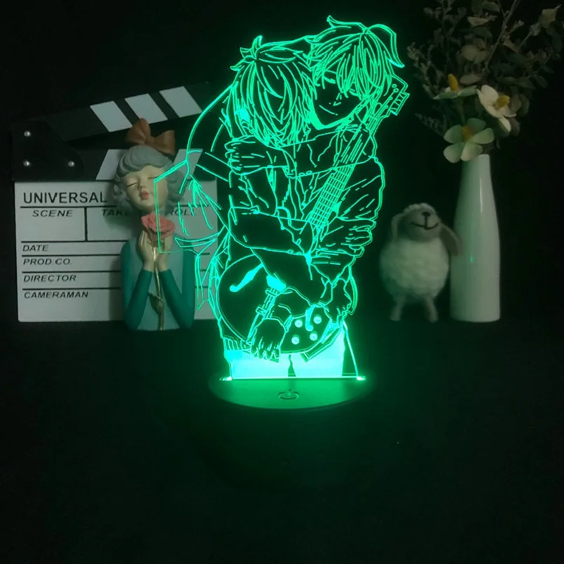 

LED USB Night Light Projector Anime 3D Lava Lamp 16 Color with Remote Control Given Club Hotel Room Atmosphere Decor Nightlight