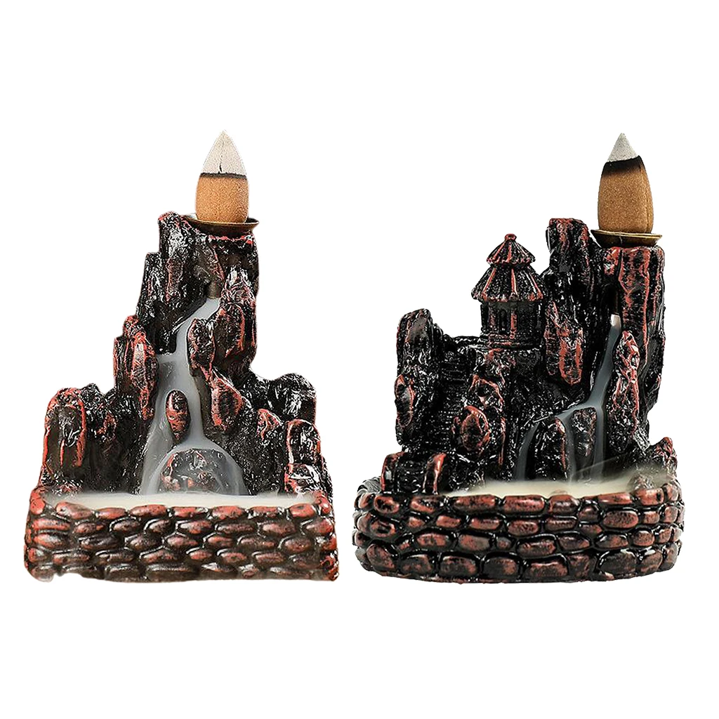 

Handmade Incense Burner Smoke Waterfall Backflow Incense Burner Living Room Decor Incense Holder Feng Shui Decoration
