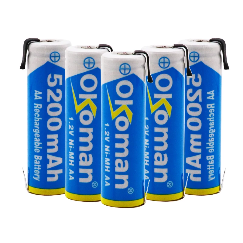 Никель-металлогидридная аккумуляторная батарея 1 2 в AA 5200 мАч