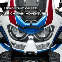 motorcycle pc headlight head light guard for honda crf 1100l africa twin adv 2020 protector cover headlight guard grille
