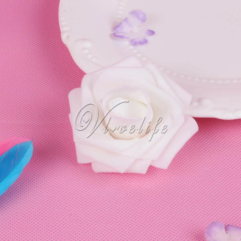 100 шт ПЭ пена Роза голова цветка 7 см искусственные розы букет ручной работы