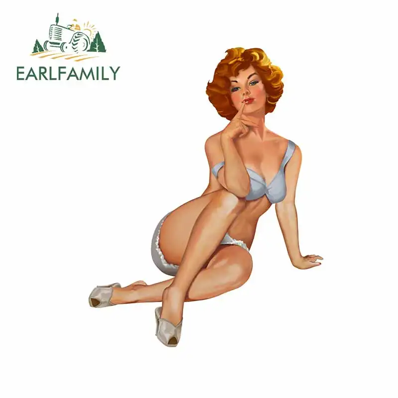 

EARLFAMILY 13 см для девушек, сварщиков, автомобильные аксессуары, наклейки, Солнцезащитная наклейка, водонепроницаемая, подходит для GTR EVO SX