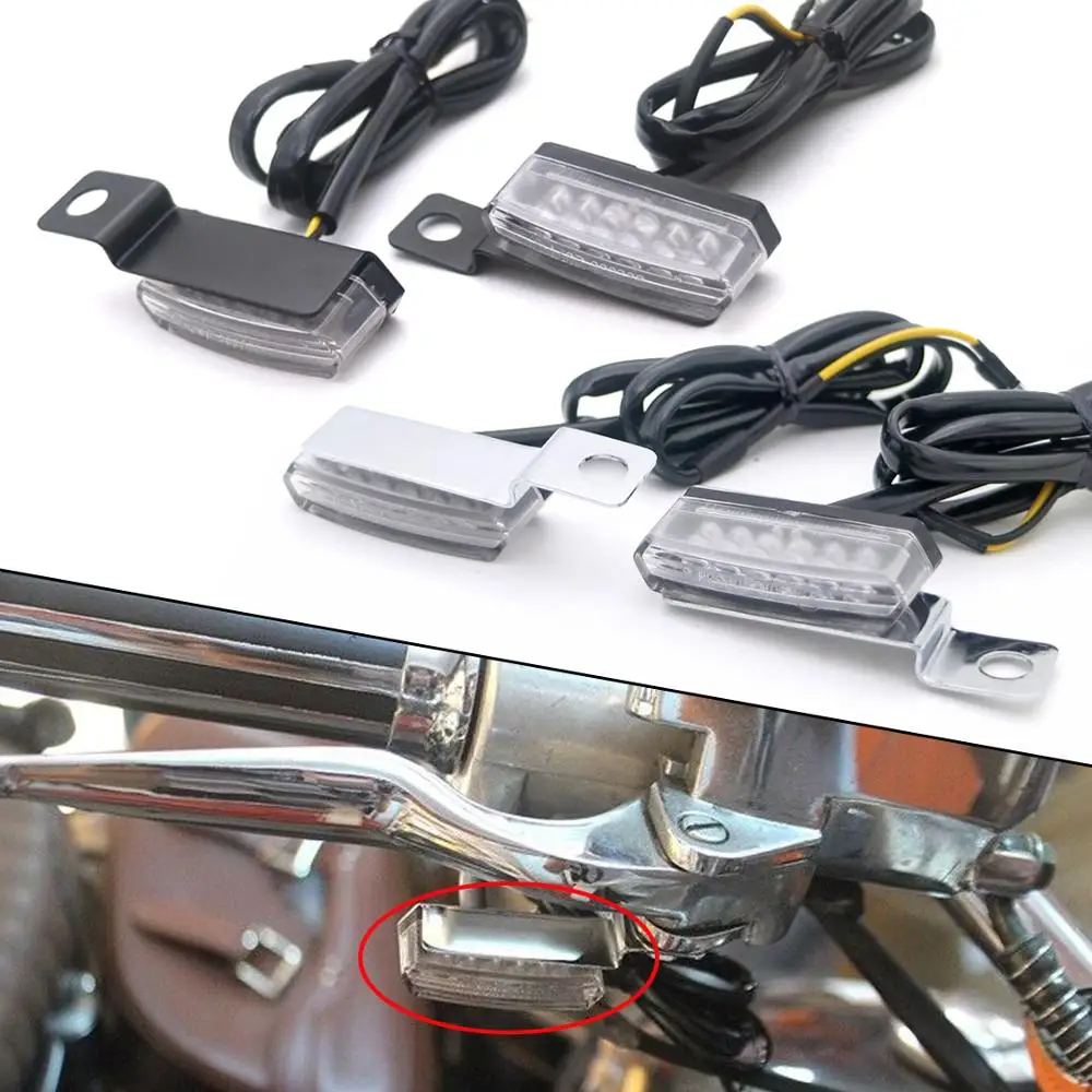 Мотоцикл Мини светодиодный хром/черный тормоз сцепления крепление рычага
