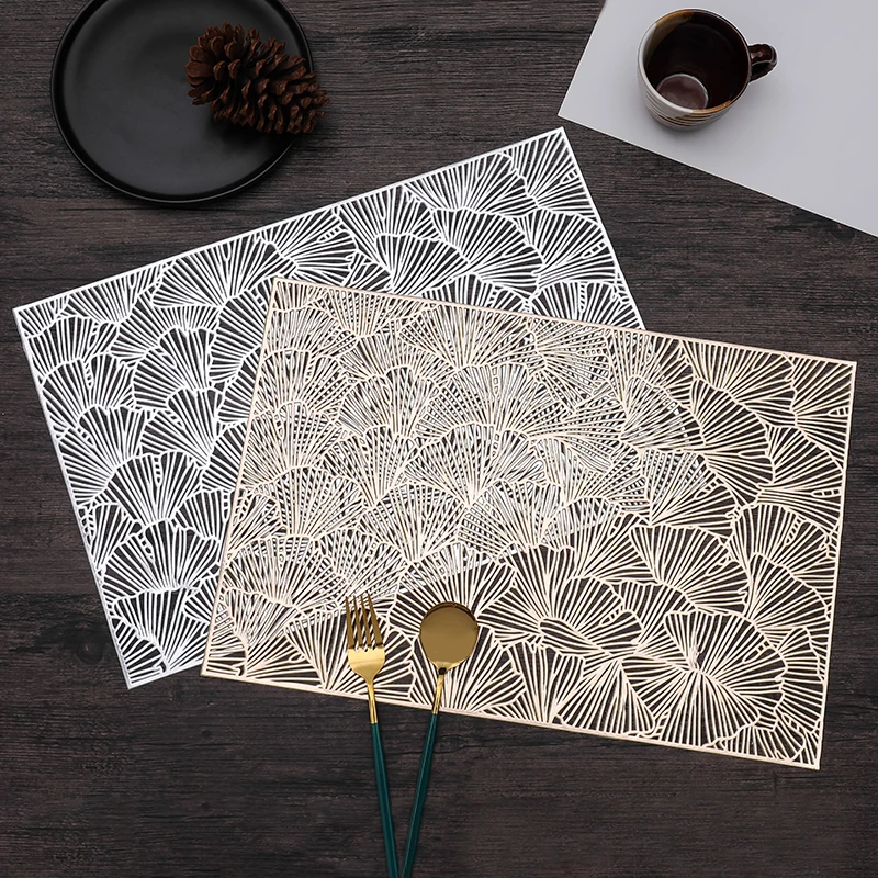 Прямоугольный пустотелый бронзирующий коврик из ПВХ для обеденного стола