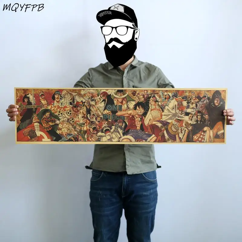 

Anime Kraft Paper Poster Interior Decorative painting The length is 1 Meters