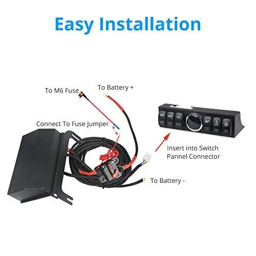 Реле Pod и Fuse с 6 переключателями система управления источником для Jeep Wrangle JK JKU