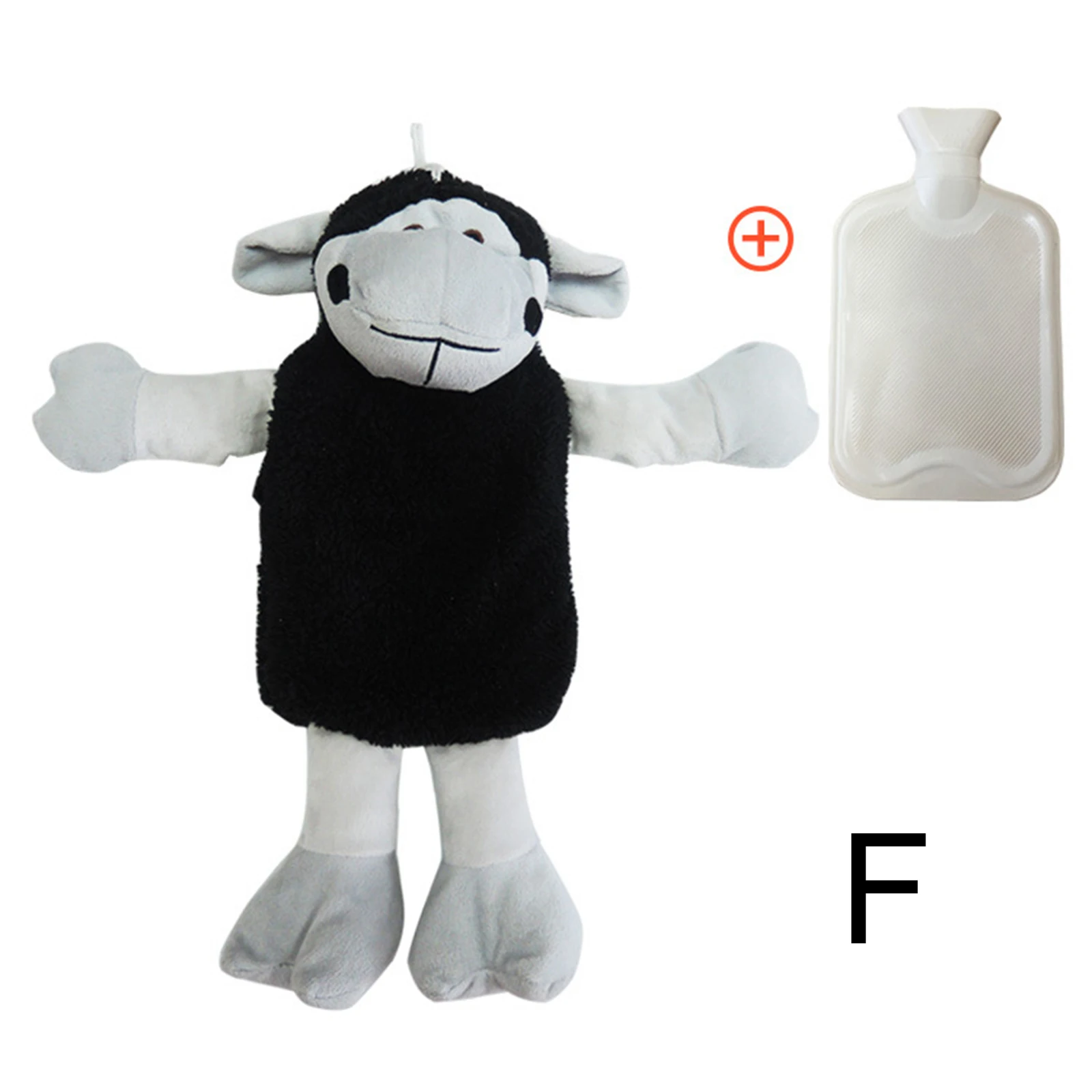 

Hot Water Bottle with Cute Cartoon Plush Soft Animal Shape Covers Hand Warmer Winter Supplies AC889