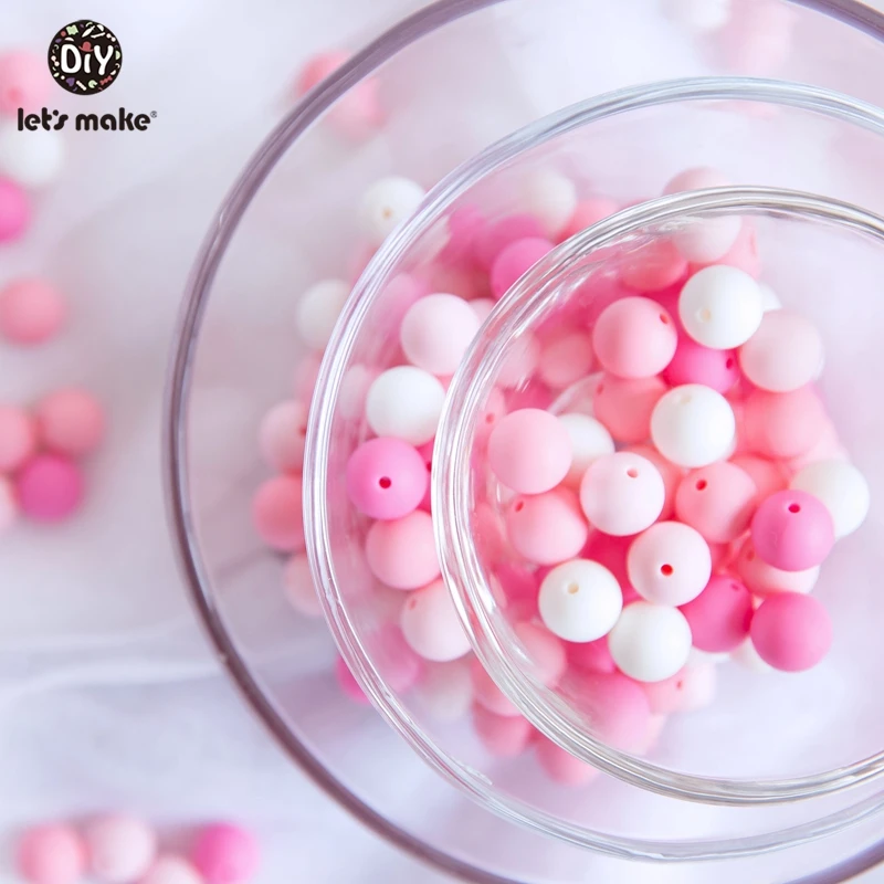 Круглые силиконовые шарики 200 шт. 12 мм безопасные и натуральные поделки подвеска