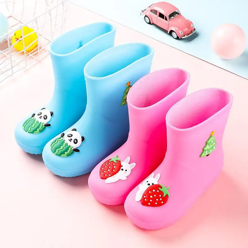 Детские непромокаемые сапоги для мальчиков и девочек Нескользящие резиновые