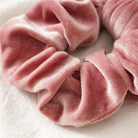 New Arrival Womens Winter Velvet Hair Scrunchies Hair Tie Hair Accessories Ladys Ponytail Holder Cross Knot Bow Ties