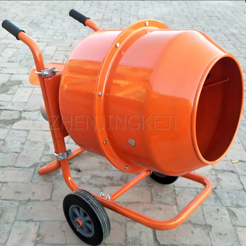 

120L Thickened Hand Push 2500W Concrete Blender 220V Small Home Decoration Construction Site Mobile Mortar Feed Cement Mix Tools